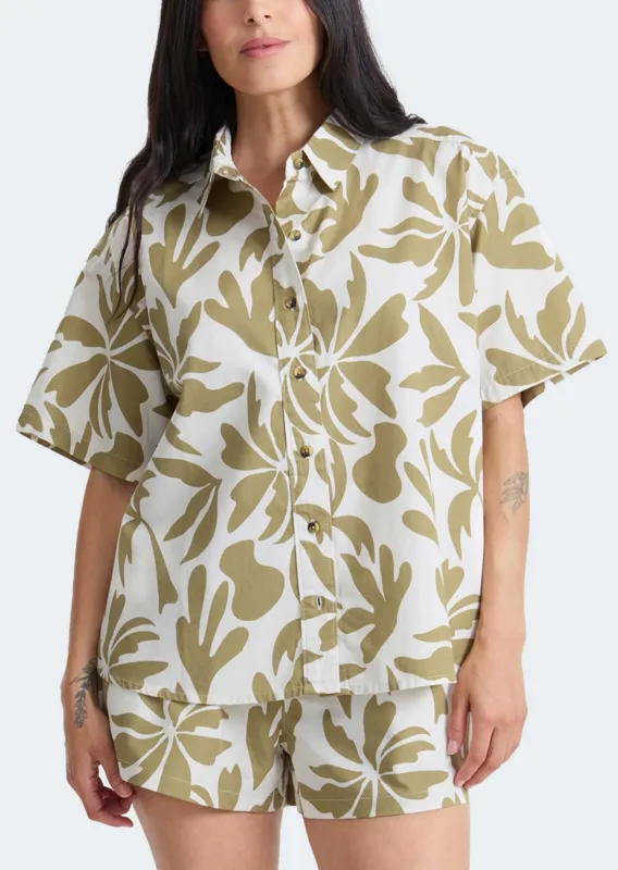 Roark Women's Costa Button Up Shirt made by Roark
