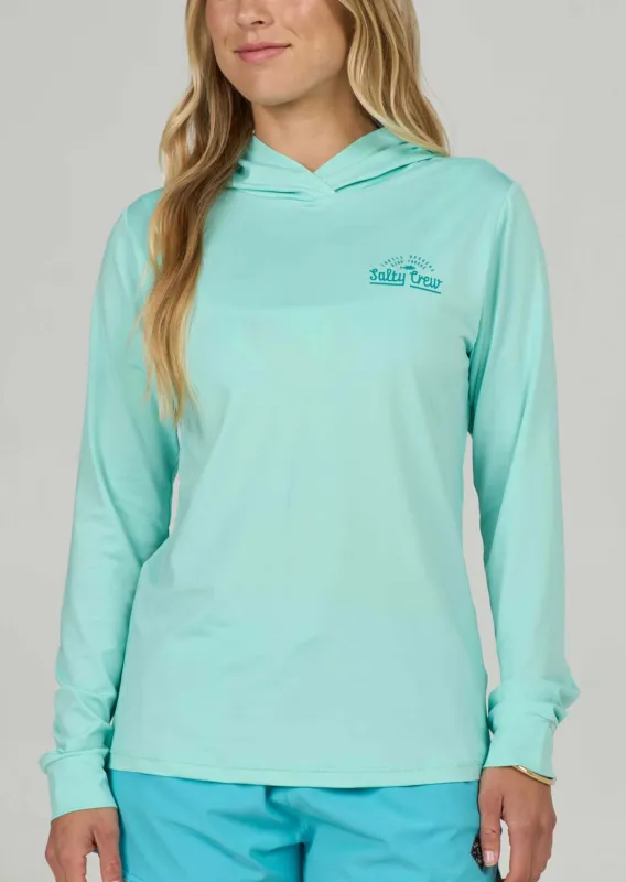 Salty Crew Women's Scripted Hood Sunshirt made by Salty Crew