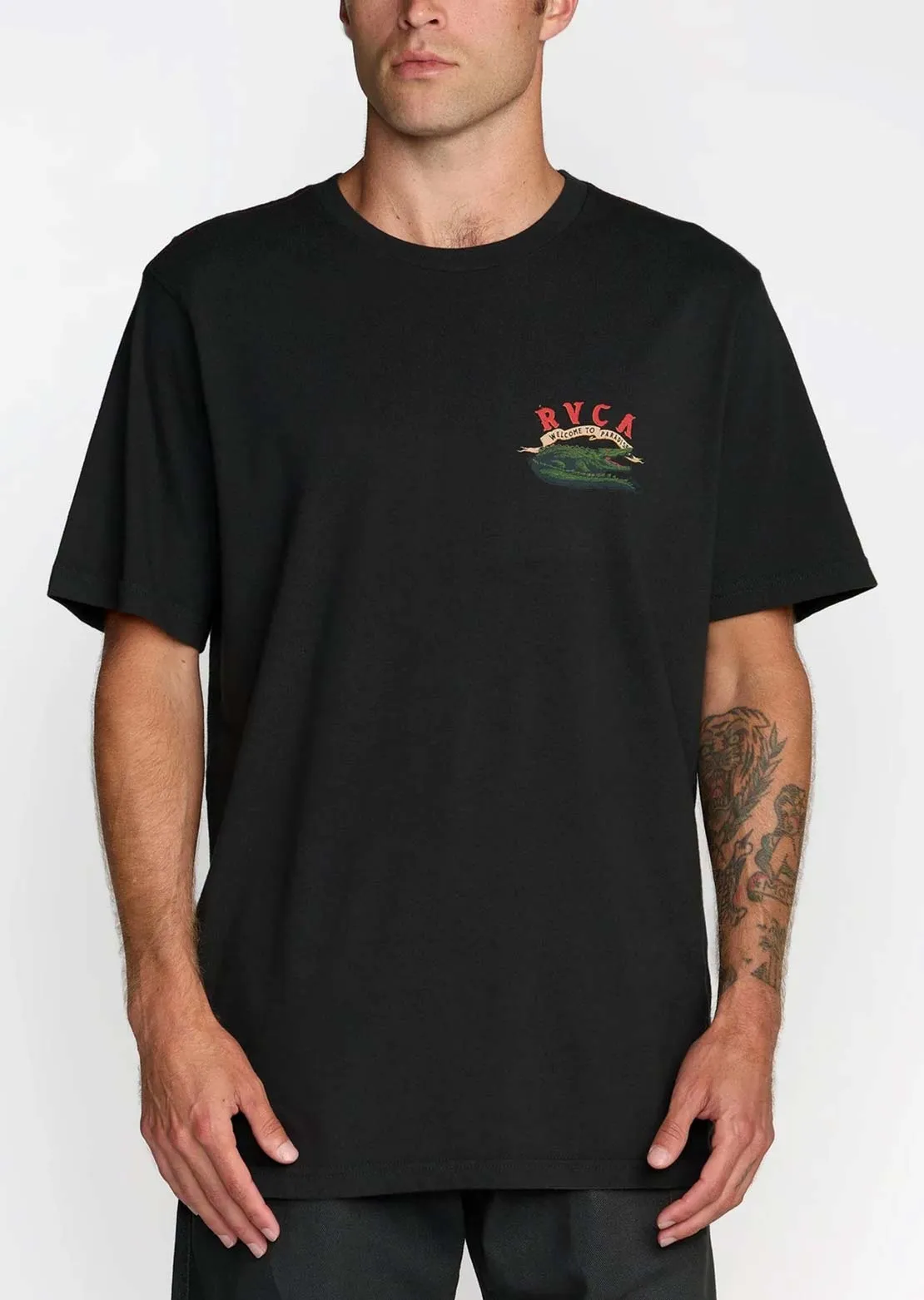 RVCA Men's Welcome To RVCA T-Shirt sold by Prfo