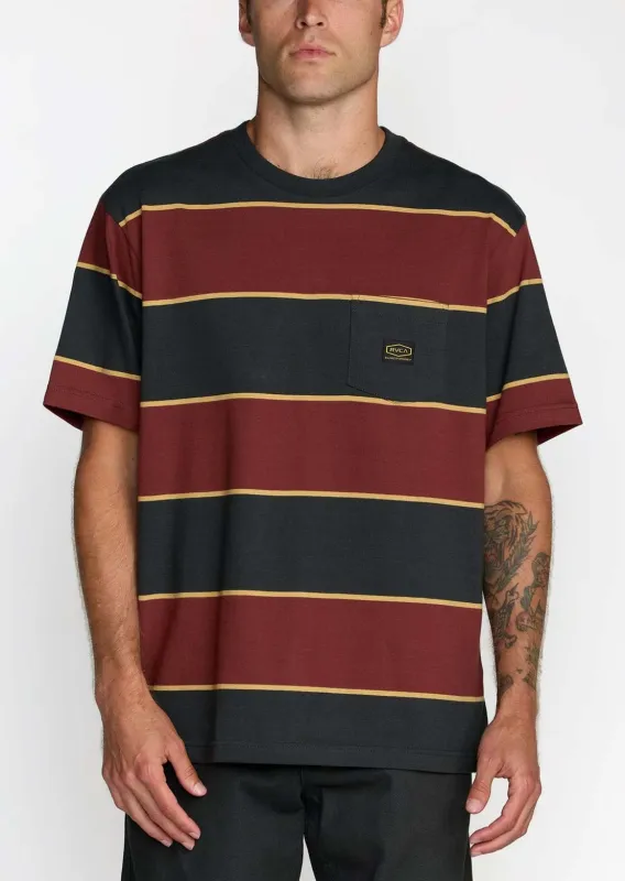 RVCA Men's Dayshift Stripe T-Shirt made by RVCA