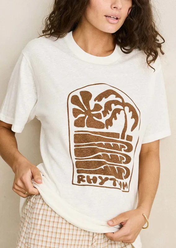 Rhythm Women's Palm and Sun Oversized T-Shirt made by Rhythm.