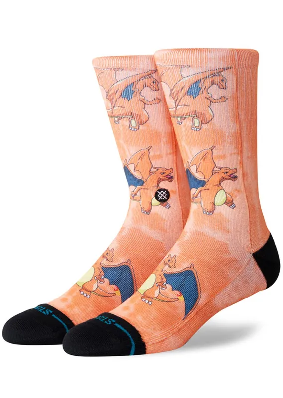 Stance Unisex BRPA Charizard AOP Crew Socks made by Stance