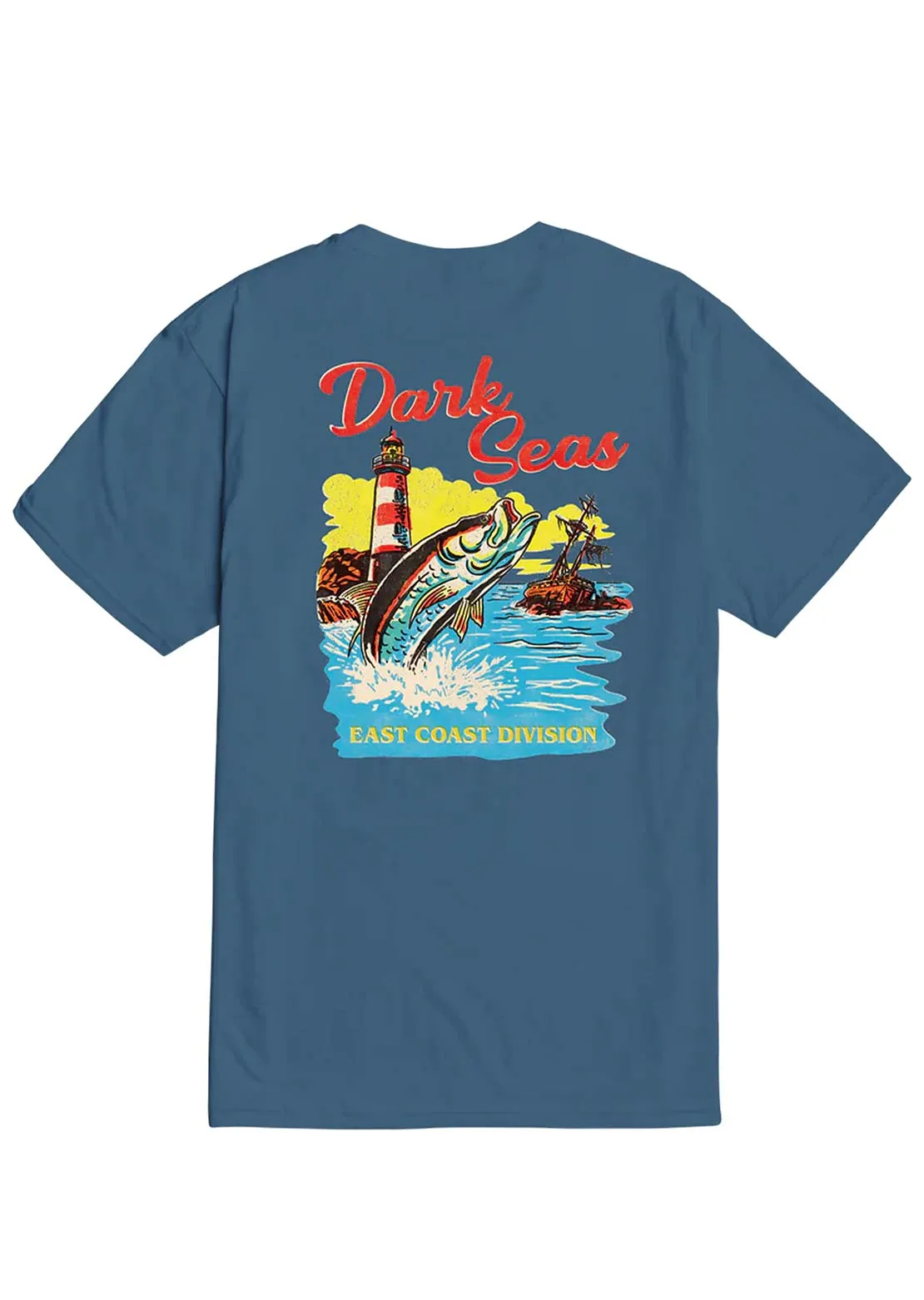 Dark Seas Men's East Coast Water Decal T-Shirt sold by Prfo product image thumbnail 2