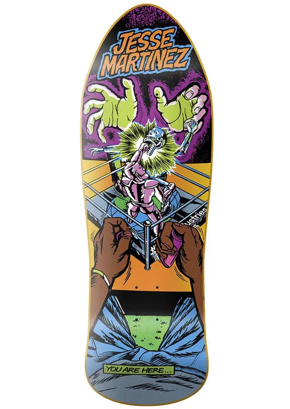 World Industries Jesse Martinez Rock'Em Sock'Em Skateboard Deck made by World Industries