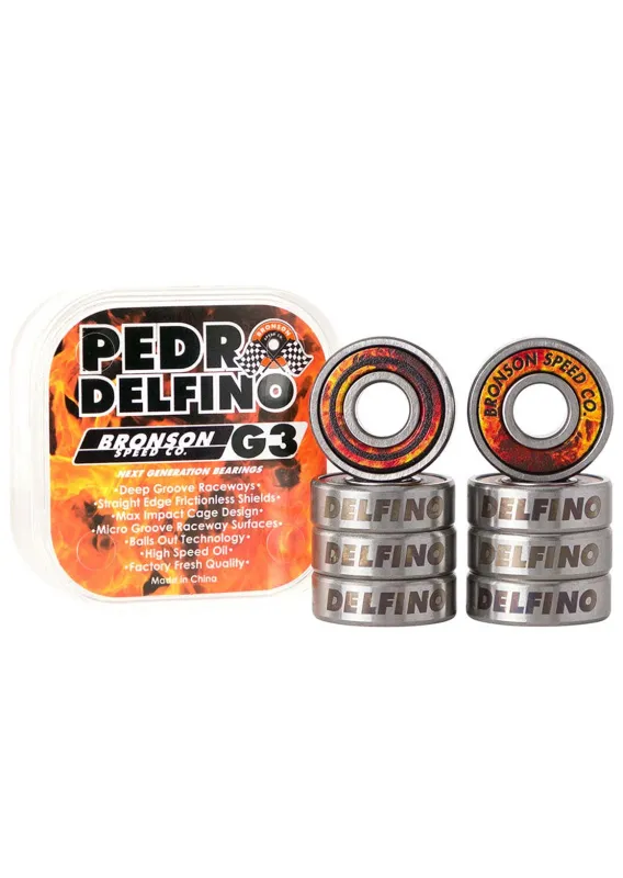 Bronson G3 Pedro Delfino Skateboard Bearing made by Prfo