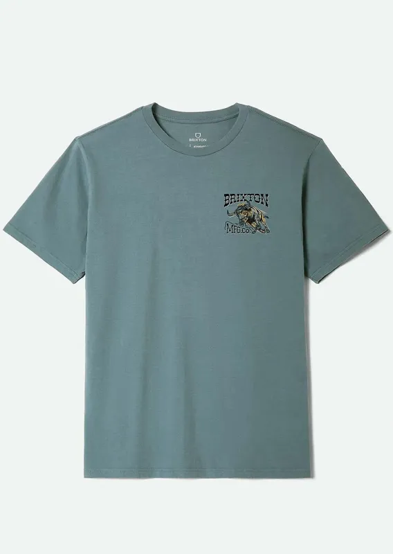 Brixton Men's Barquero Standard T-Shirt made by Brixton