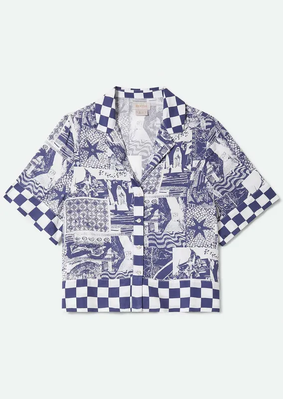 Brixton Women's The O Mar Button Up Shirt made by Brixton