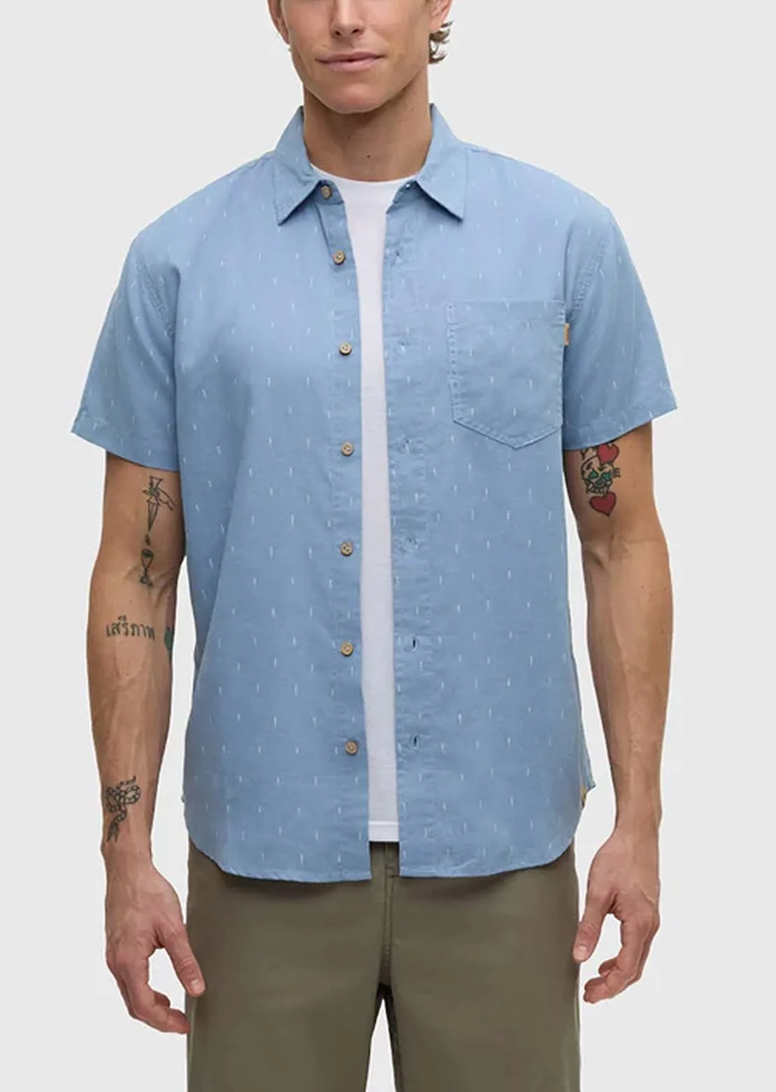 Tentree Men's Small Tree Mancos Button Up Shirt sold by Prfo