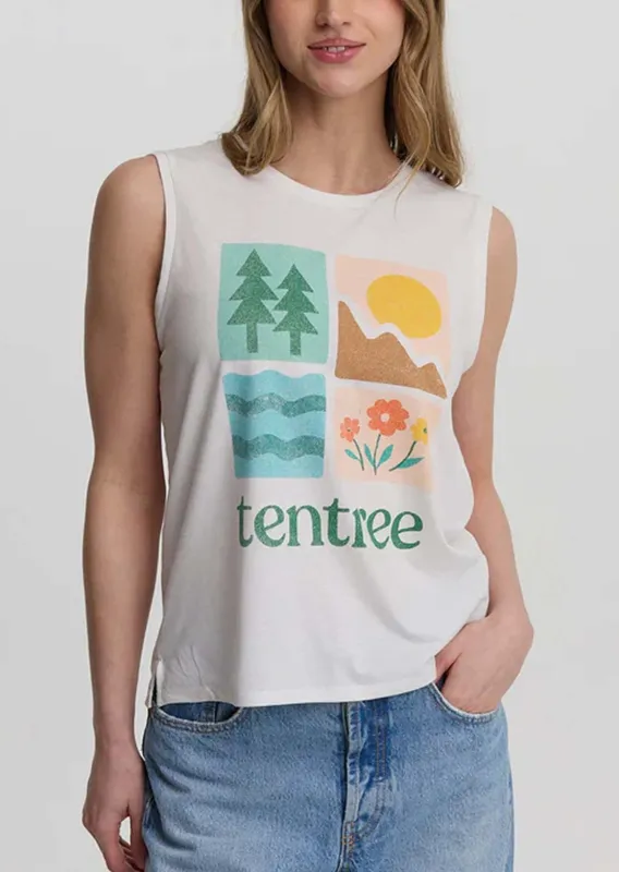Tentree Women's Four Square Tank Top made by tentree