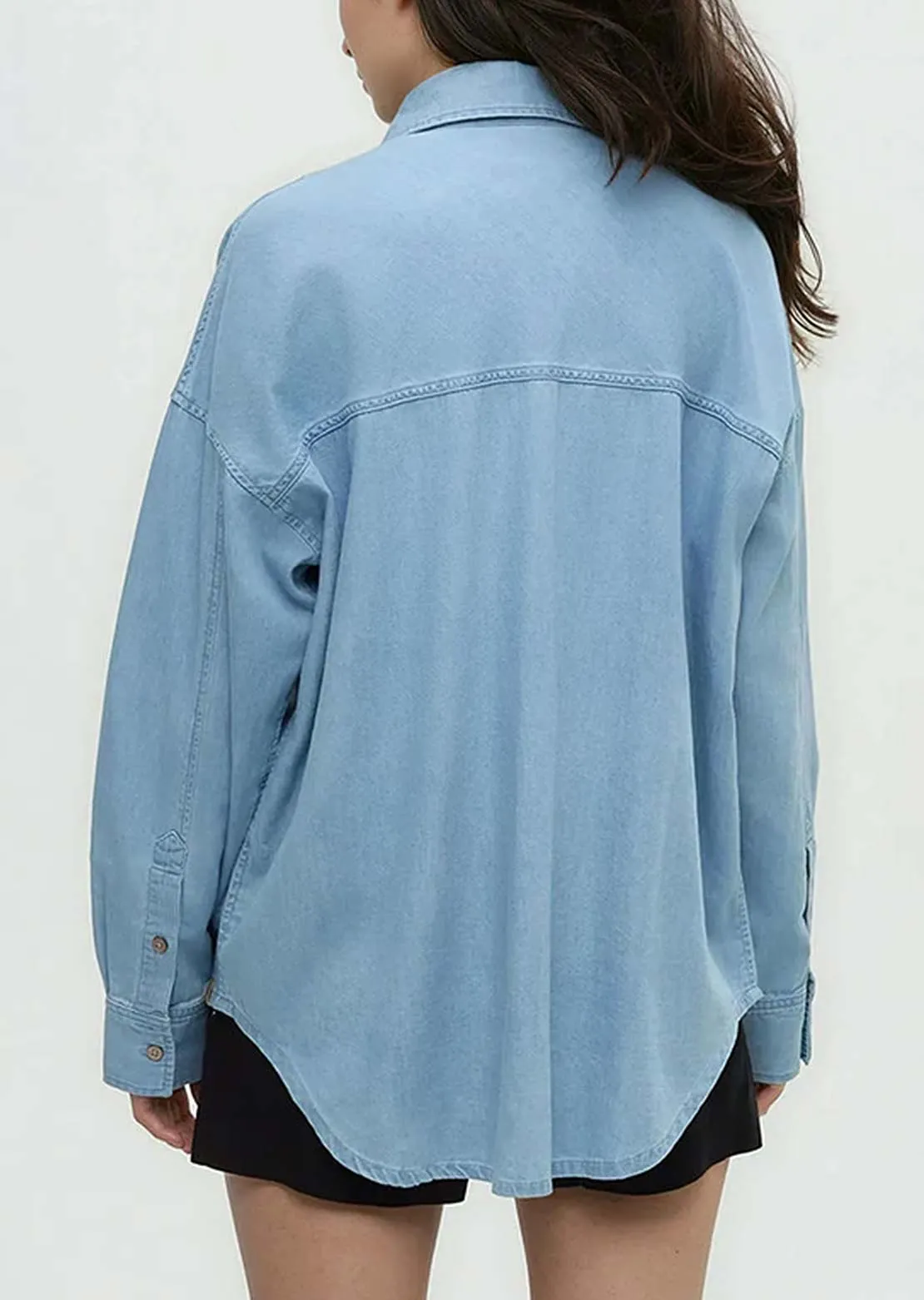 Tentree Women's Denim West End Button Up Shirt sold by Prfo product image thumbnail 2