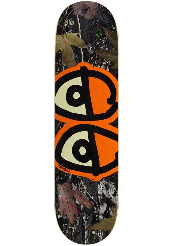 Krooked Unisex Team Eyes Camo Skateboard Deck made by Prfo