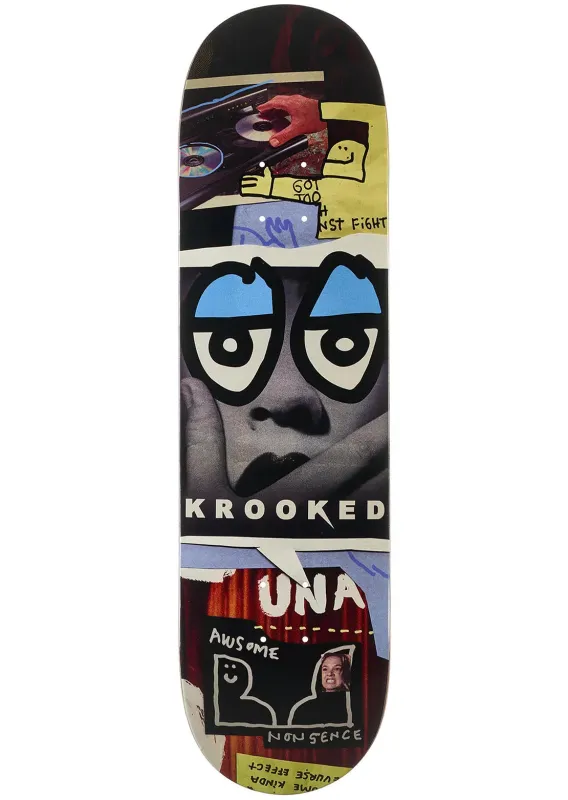 Krooked Unisex UNA Nonsense Skateboard Deck made by Prfo
