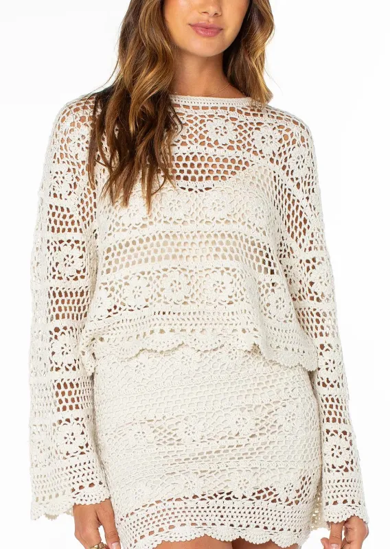 Roxy Women's Blue Water Sweater made by Roxy
