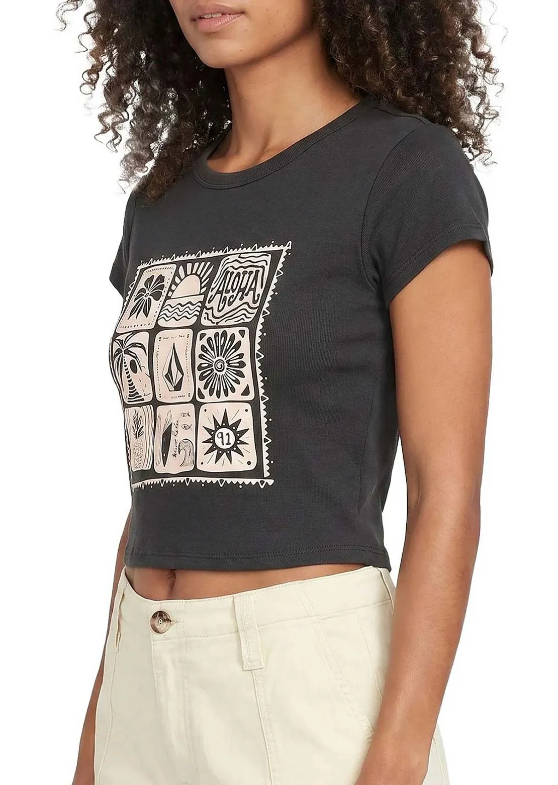 Volcom Women's Mahalo Code 1991 Mid T-Shirt sold by Prfo product image thumbnail 2