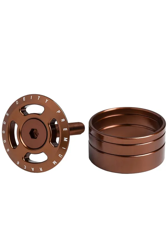 Deity Crosshair Adjuster Cap and Steerer Spacers - 1-1/8" made by Prfo