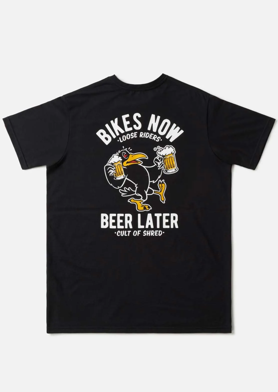 Loose Riders Unisex Drinky Crow T-Shirt sold by Prfo product image thumbnail 2