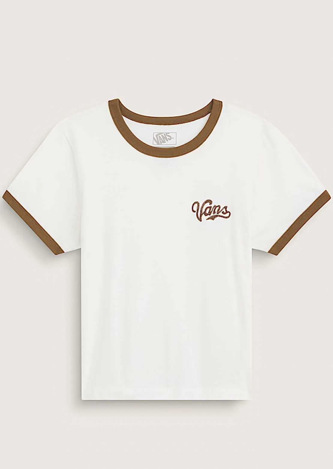 Vans Women's Lefty Script Ringer T-shirt sold by Prfo