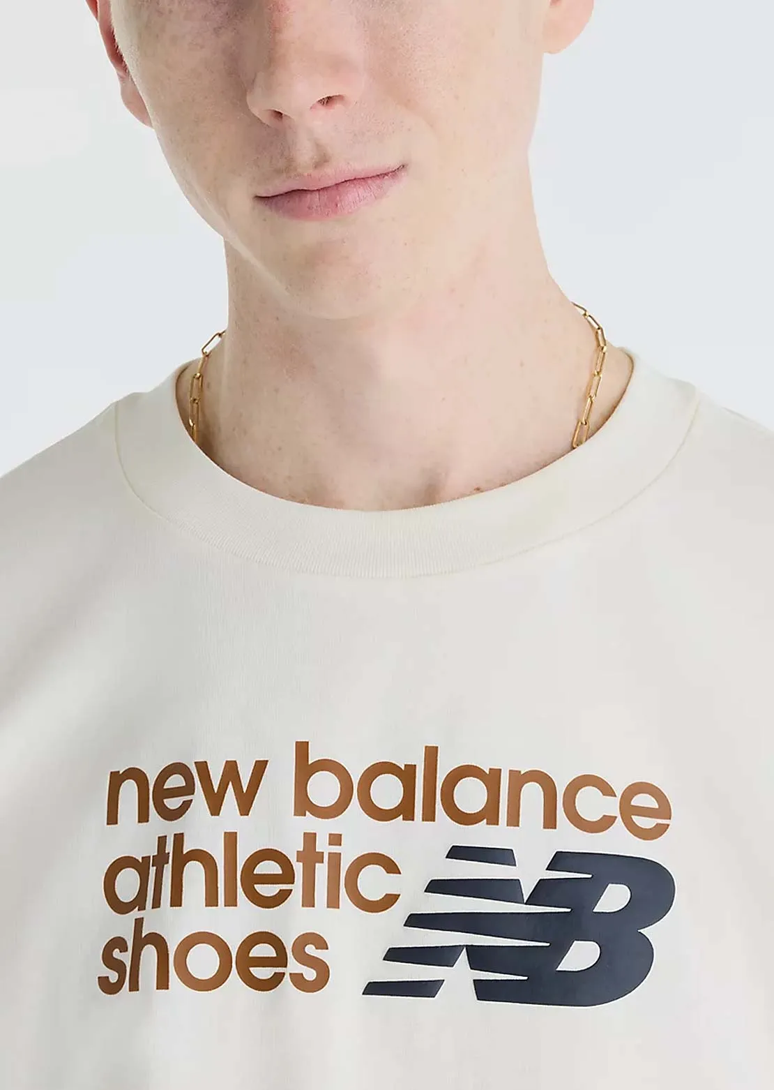 New Balance Men's Athletics Premium Relaxed Chest Logo T-Shirt sold by Prfo product image thumbnail 4