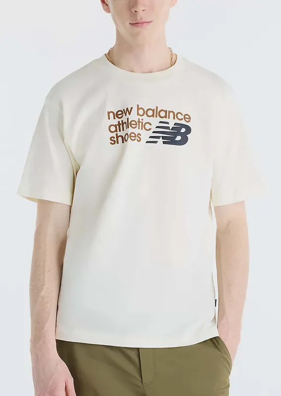 New Balance Men's Athletics Premium Relaxed Chest Logo T-Shirt made by New Balance