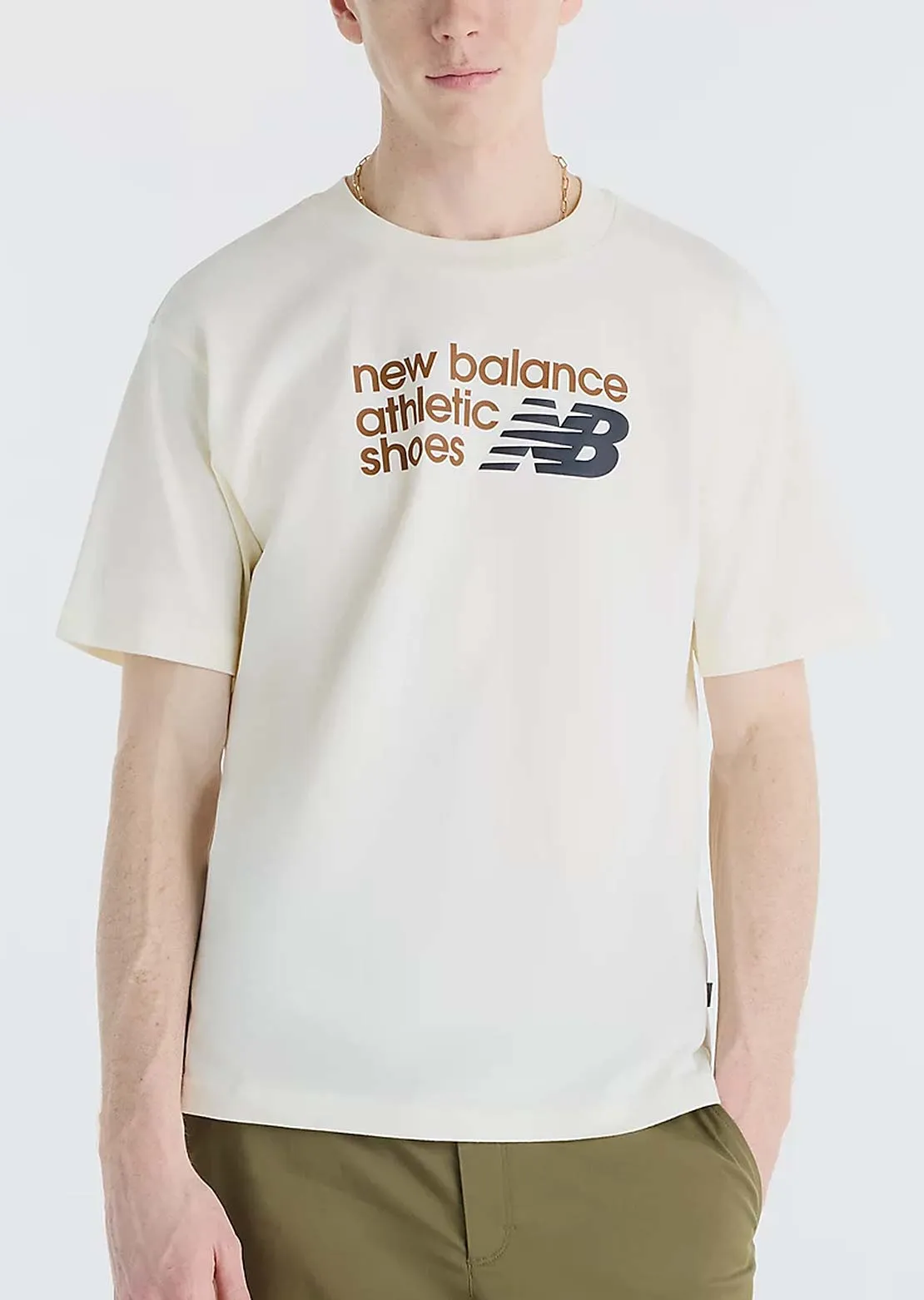 New Balance Men's Athletics Premium Relaxed Chest Logo T-Shirt sold by Prfo