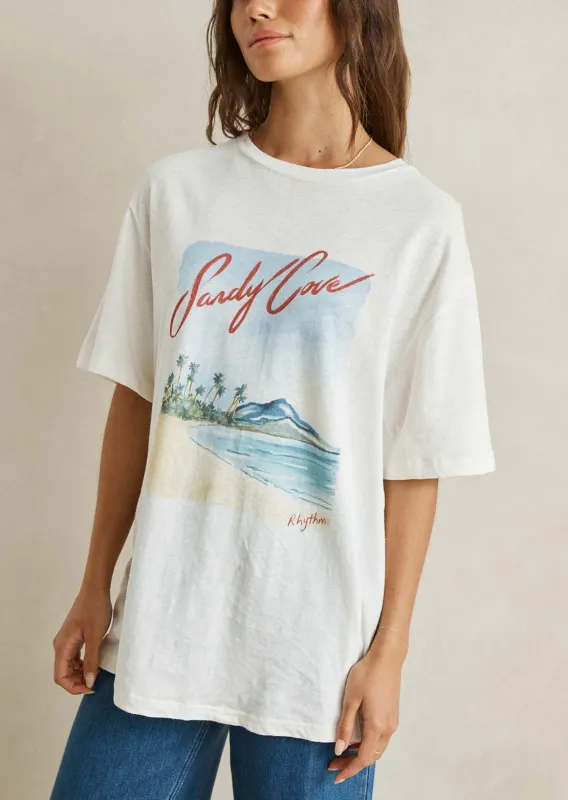 Rhythm Women's Sandy Cove Oversized T-Shirt made by Rhythm.