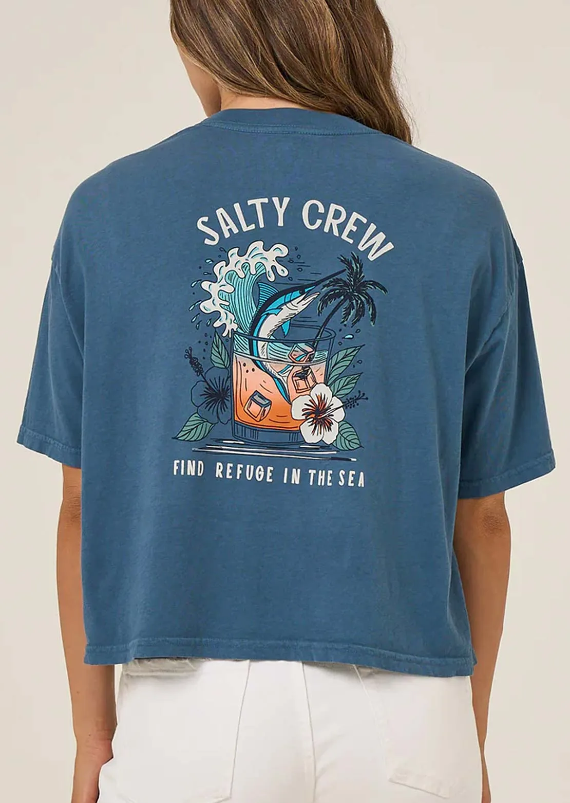 Salty Crew Women's Mai Tai Tails Skimmer T-Shirt sold by Prfo product image thumbnail 2