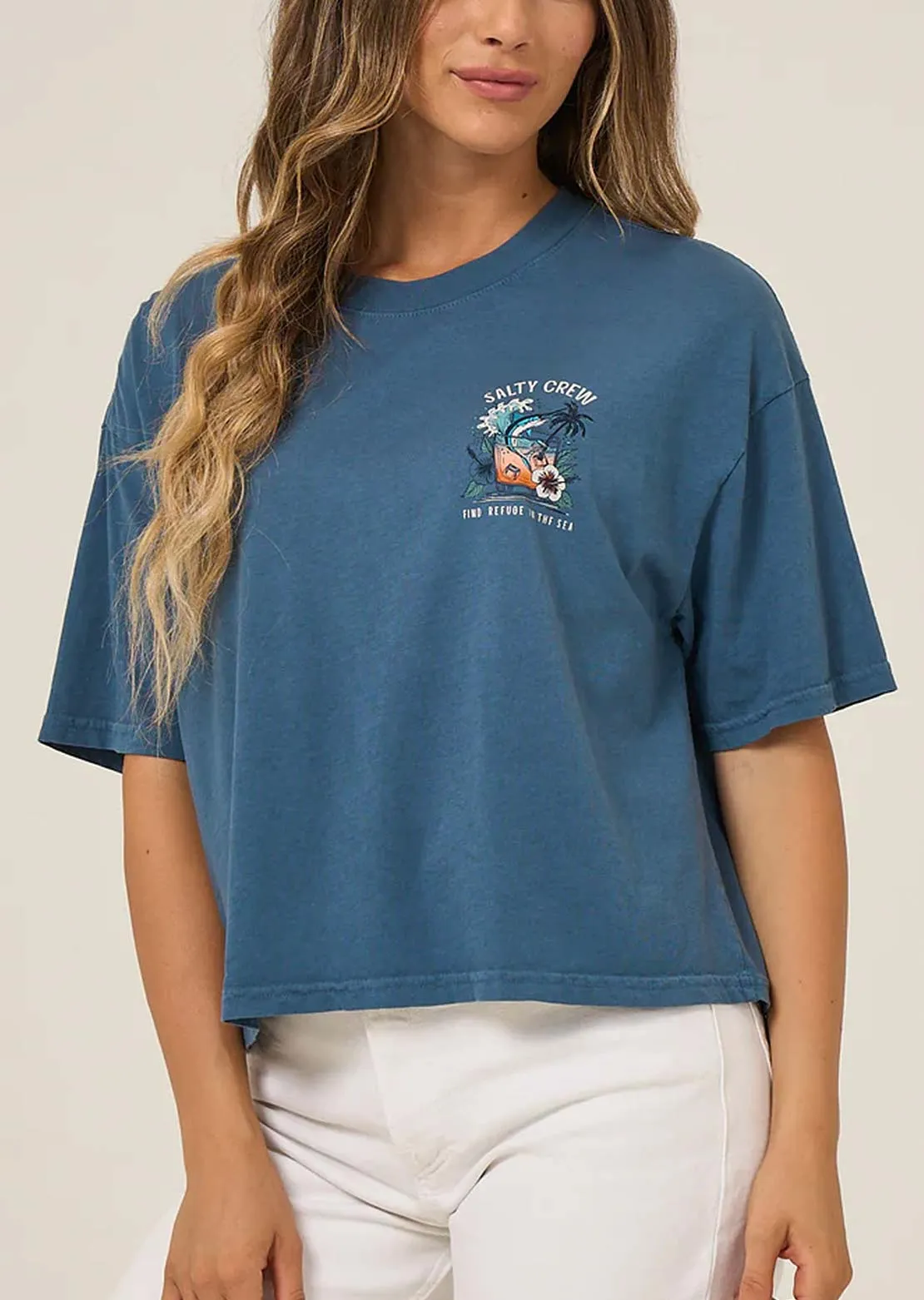 Salty Crew Women's Mai Tai Tails Skimmer T-Shirt sold by Prfo