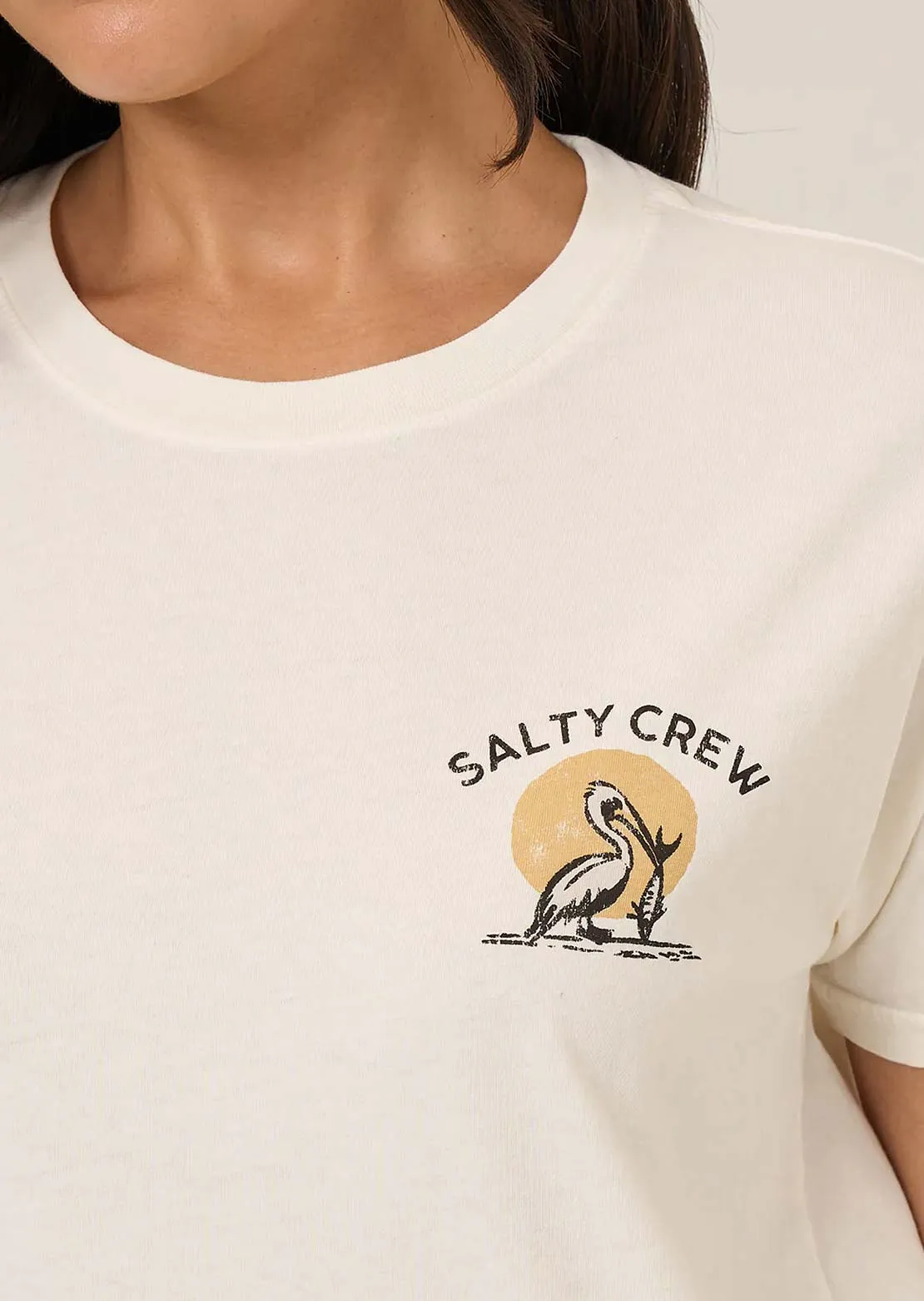 Salty Crew Women's Beach Hut Boyfriend T-Shirt sold by Prfo product image thumbnail 3