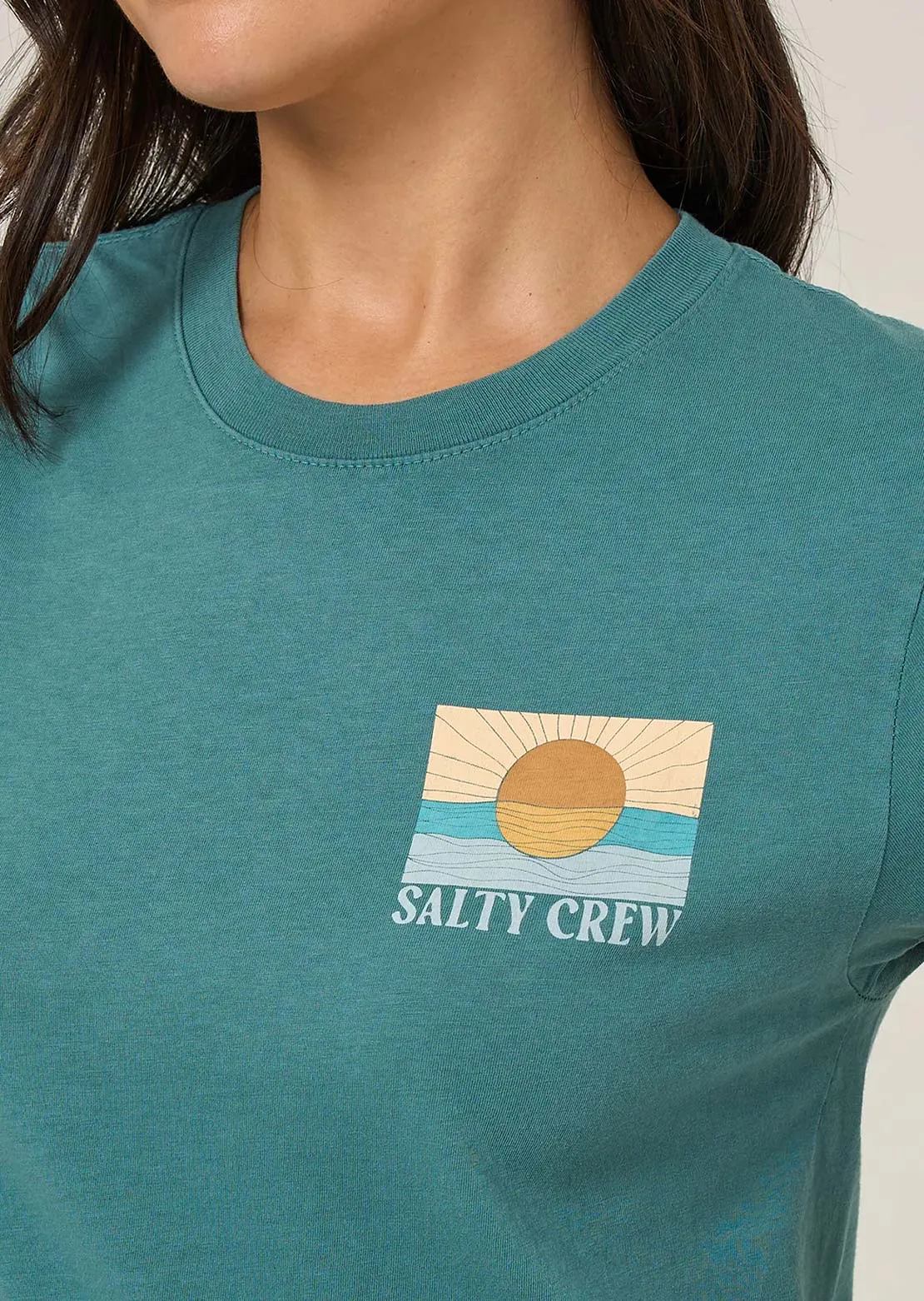 Salty Crew Women's Retro Wave Modern T-Shirt sold by Prfo product image thumbnail 3