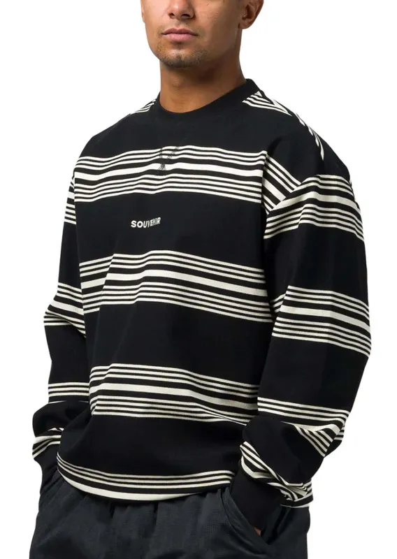 Souvenir Unisex Striped Crewneck Sweater made by Prfo