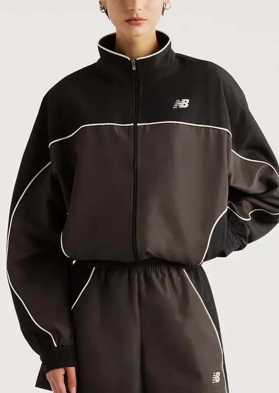 New Balance Women's Trackside Woven Jacket made by New Balance