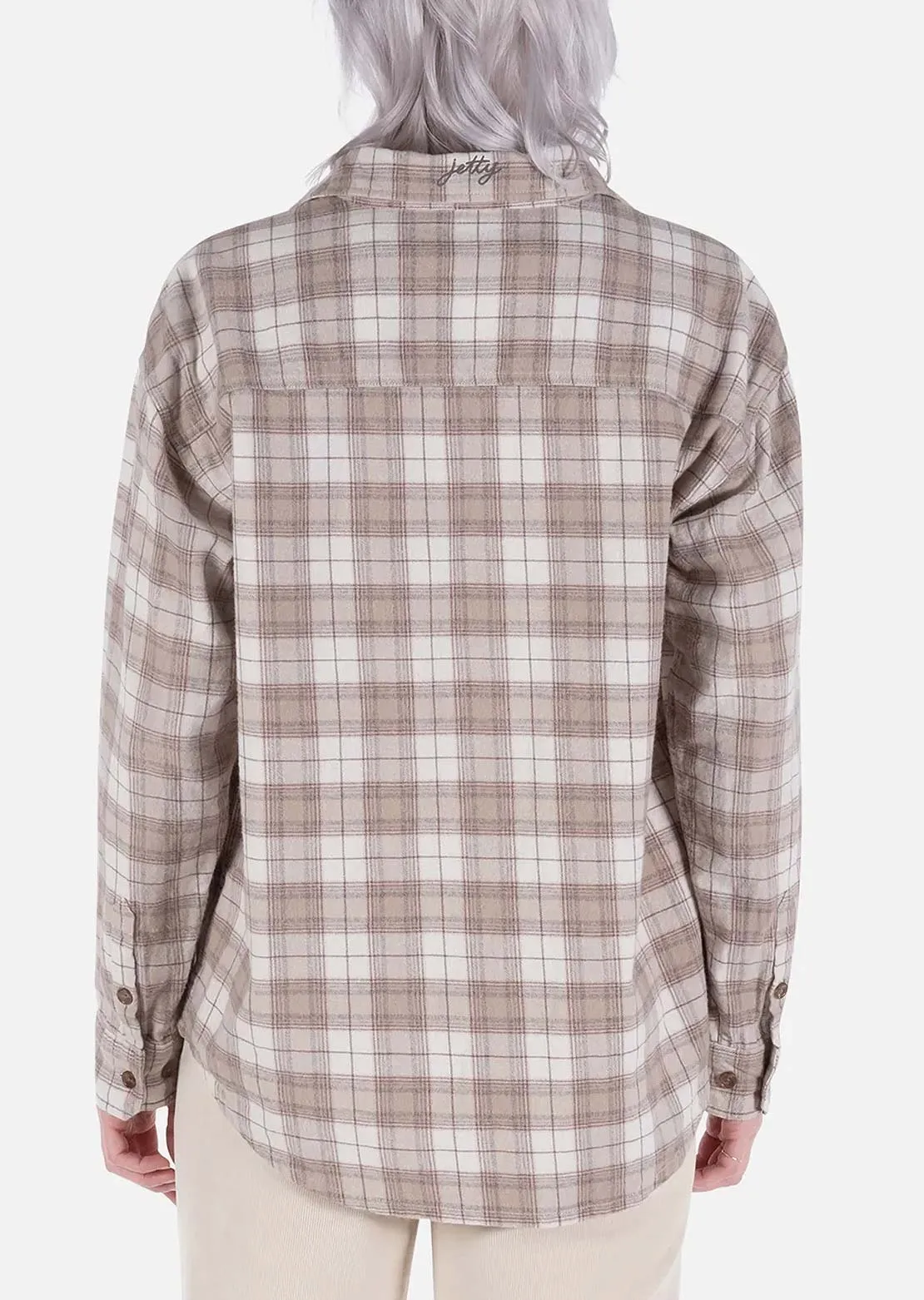 Jetty Women's Wander Flannel Button Up Shirt sold by Prfo product image thumbnail 3
