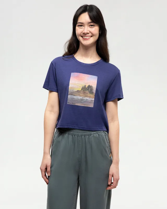 Breakwater Crop T-Shirt made by tentree