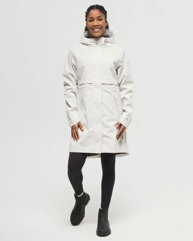 Nimbus Long Rain Jacket made by tentree