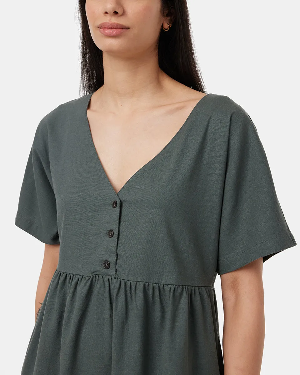 Hemp Button Front Swing Dress sold by Prfo product image thumbnail 4