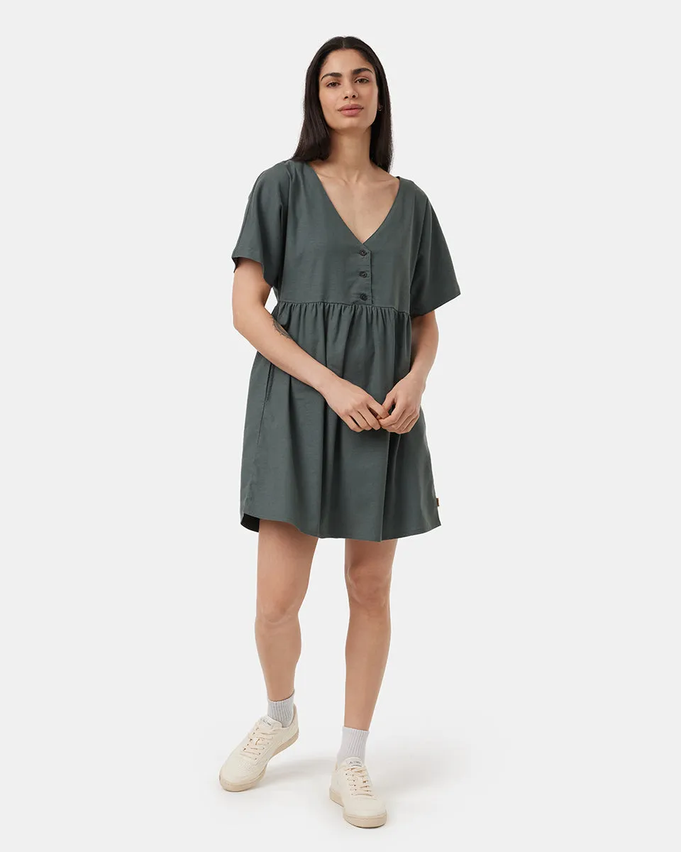 Hemp Button Front Swing Dress sold by Prfo