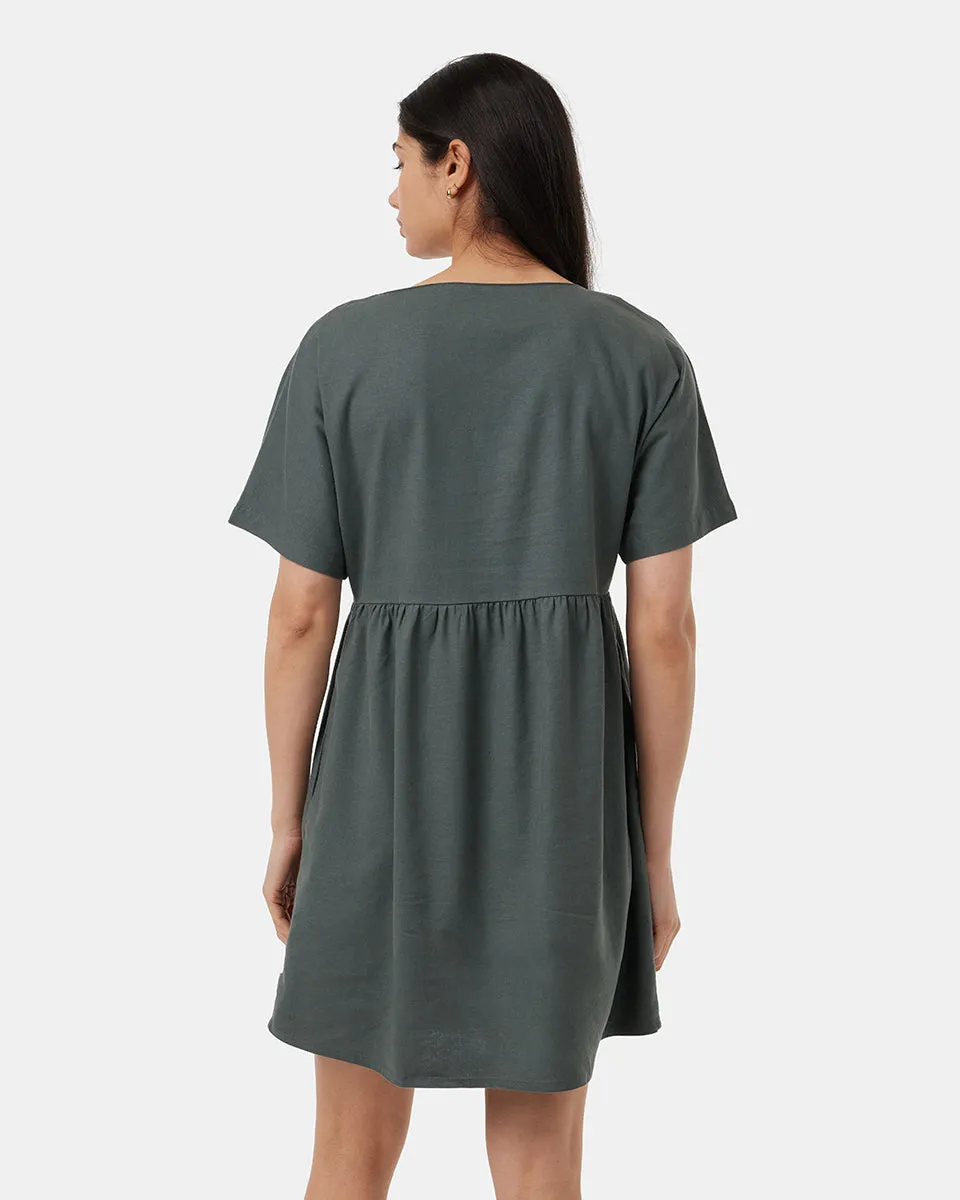 Hemp Button Front Swing Dress sold by Prfo product image thumbnail 3