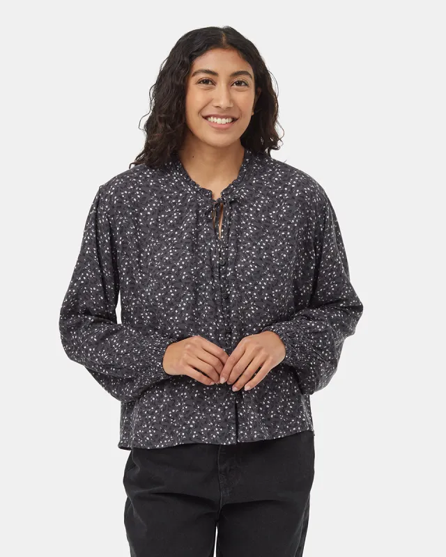 EcoWoven Crepe Smocked Blouse made by tentree
