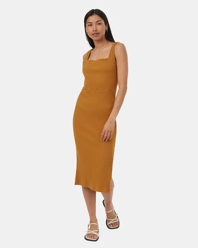Rib Square Neck Dress made by tentree