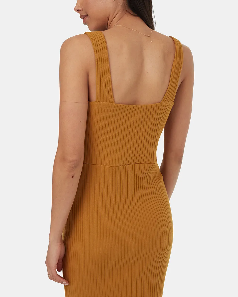 Rib Square Neck Dress sold by Prfo product image thumbnail 5
