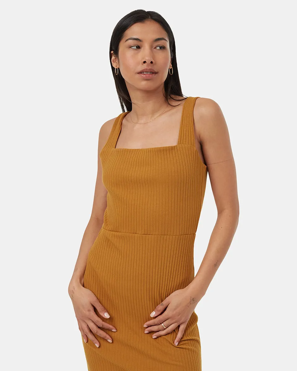 Rib Square Neck Dress sold by Prfo product image thumbnail 2