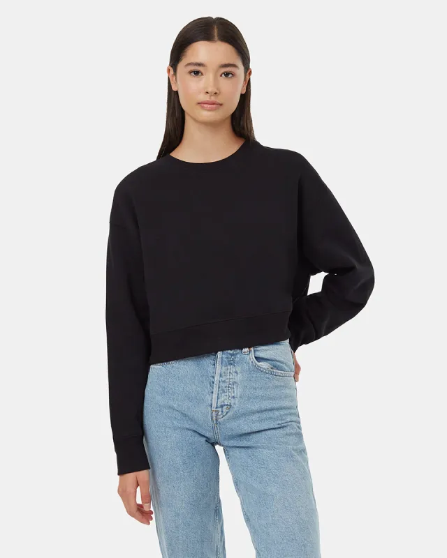 TreeFleece Oversized Cropped Crew made by tentree