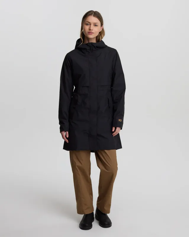 Nimbus Long Rain Jacket made by tentree