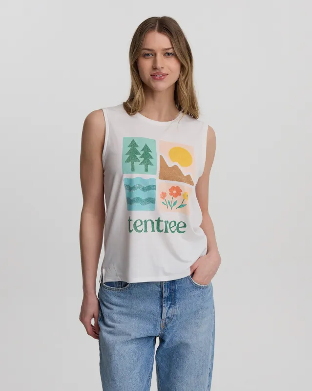 Tentree Women's Four Square Tank made by tentree