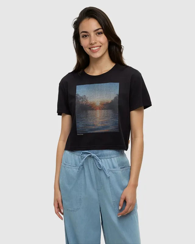 Lake View Crop T-Shirt made by tentree