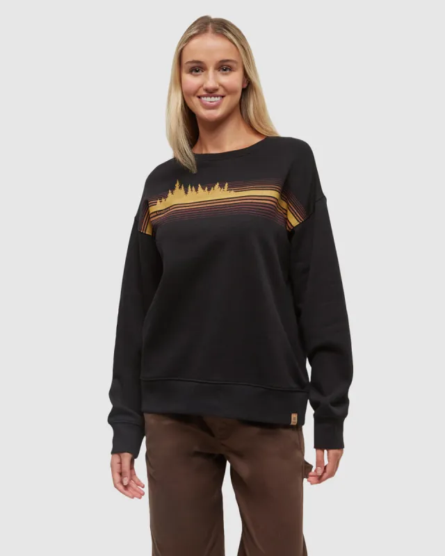 Tentree Women's Wildfire Retro Treeline Crew made by tentree