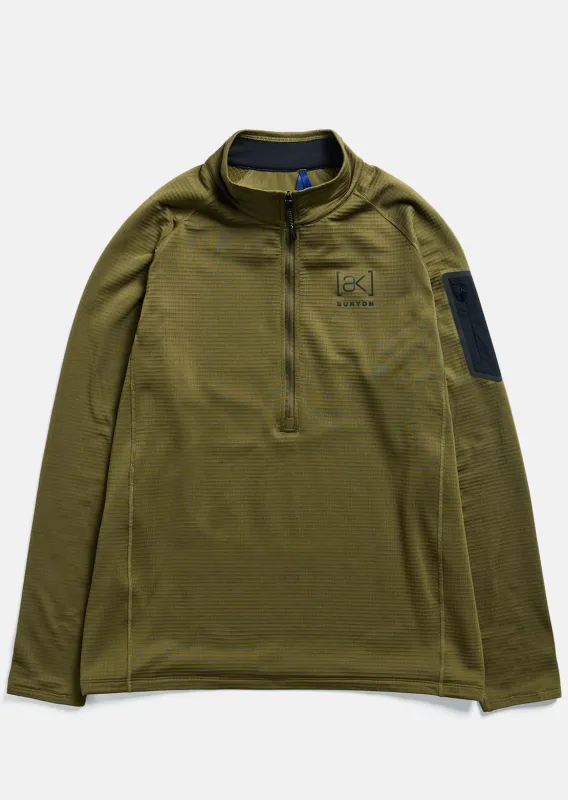 Burton [ak] Men's Helium Grid Fleece Half-Zip Sweater made by Burton