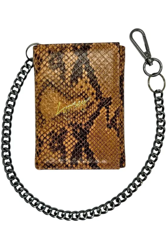 Loosey Unisex Snake Skin Chain Gang Wallet made by Prfo