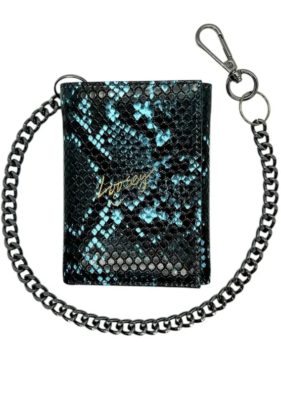 Loosey Unisex Snake Skin Chain Gang Wallet made by Prfo