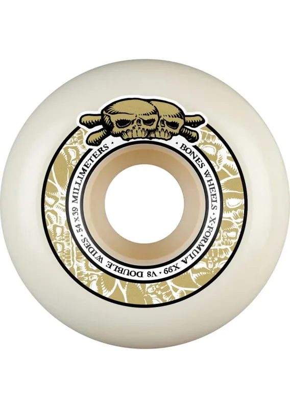 Bones XF Double Wides V8 99A Skateboard Wheels made by Prfo